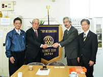福島県被災者支援 国際RC第2530地区ガバナー訪問