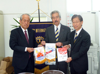 福島県被災者支援 国際RC第2530地区ガバナー訪問